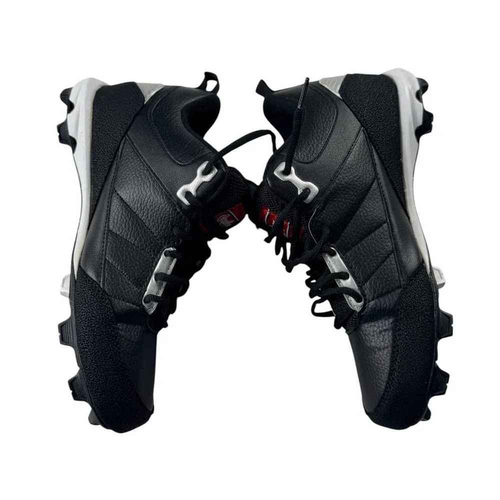 Rawlings Mens 9D Black Silver Baseball Softball Cleats 179255 Tuff-Tek Coolflo